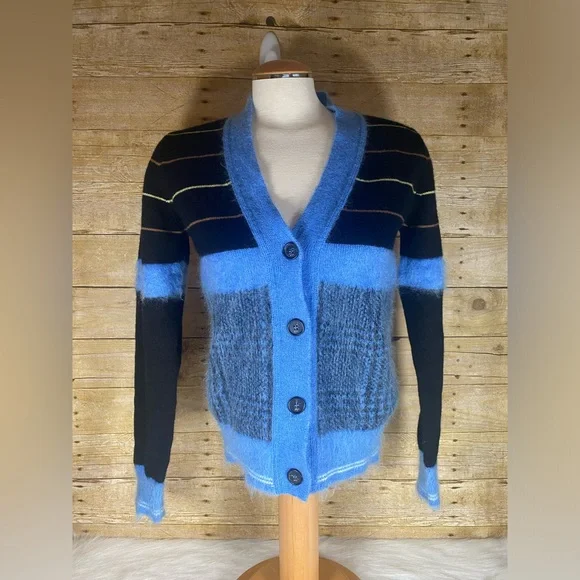 No21 Mohair Wool Cardigan Knit Sweater Italy numero ventuno sz 42 EU (M) - Picture 9 of 13